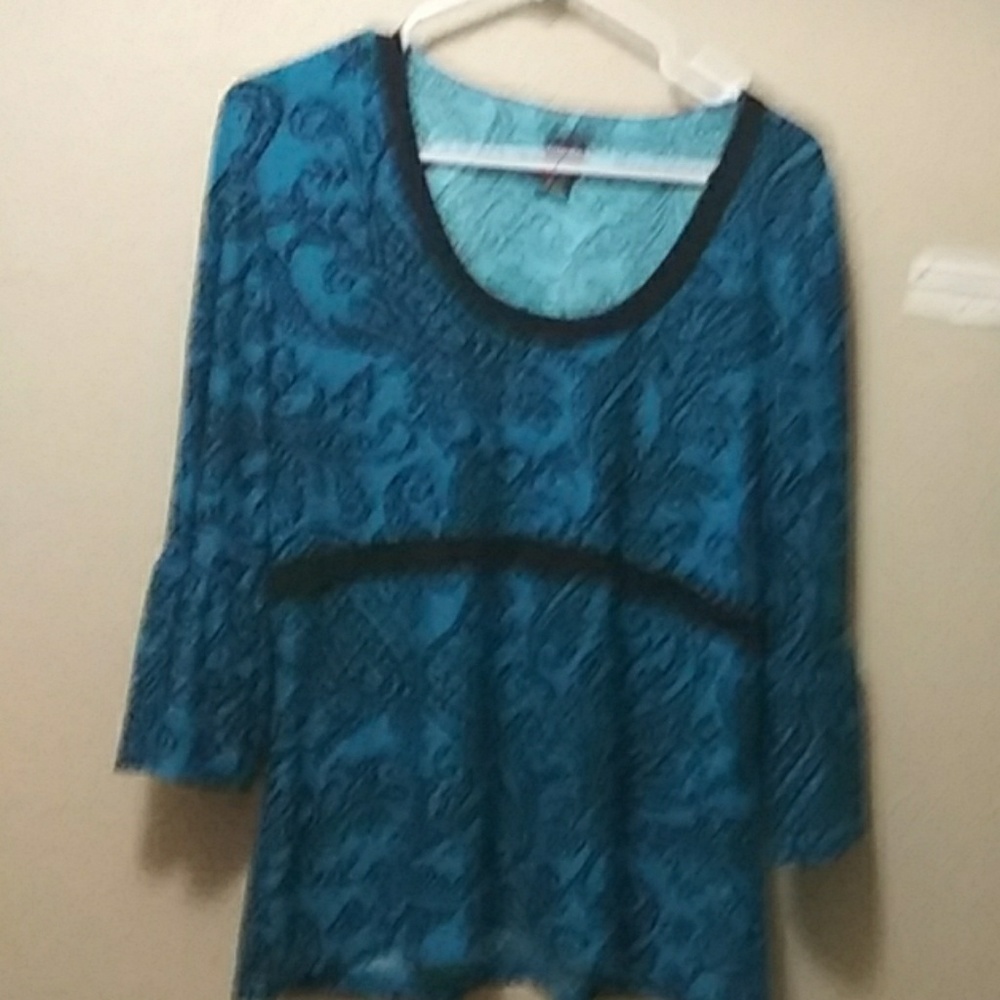 Rafaella blue blouse